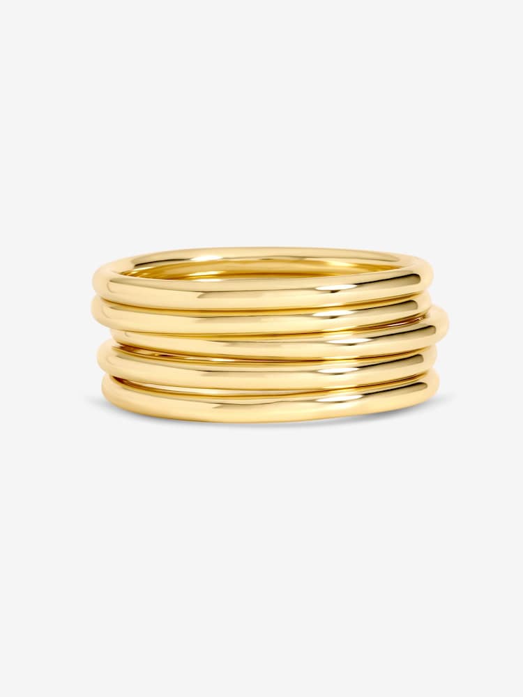 Mood Gold Gold Multi Bangle Pack - Image 3 of 3 Mood Gold Gold Multi Bangle Pack - Image 3 of 3