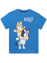 Character Blue 100% Cotton T-Shirt - Image 1 of 4