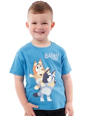 Character Blue 100% Cotton T-Shirt - Image 3 of 4