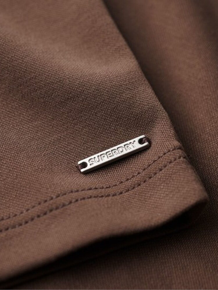 Superdry Brown Jersey Cross Back Mini Dress - Image 6 of 6