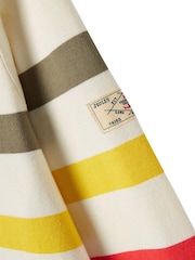 Joules Harbour Stripe Long Sleeve White Jersey Top - Image 10 of 10