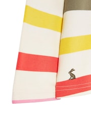 Joules Harbour Stripe Long Sleeve White Jersey Top - Image 9 of 10