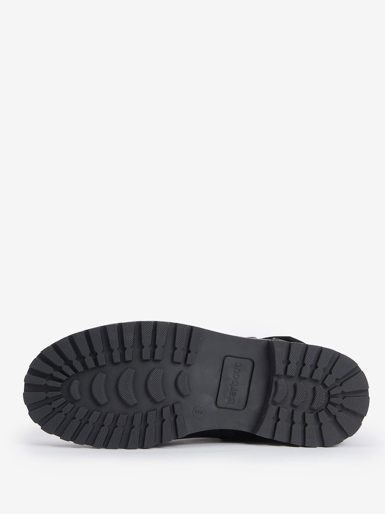 Barbour® Black Bramble Double Buckle Leather Ankle Boots - Image 5 of 5 Barbour® Black Bramble Double Buckle Leather Ankle Boots - Image 5 of 5