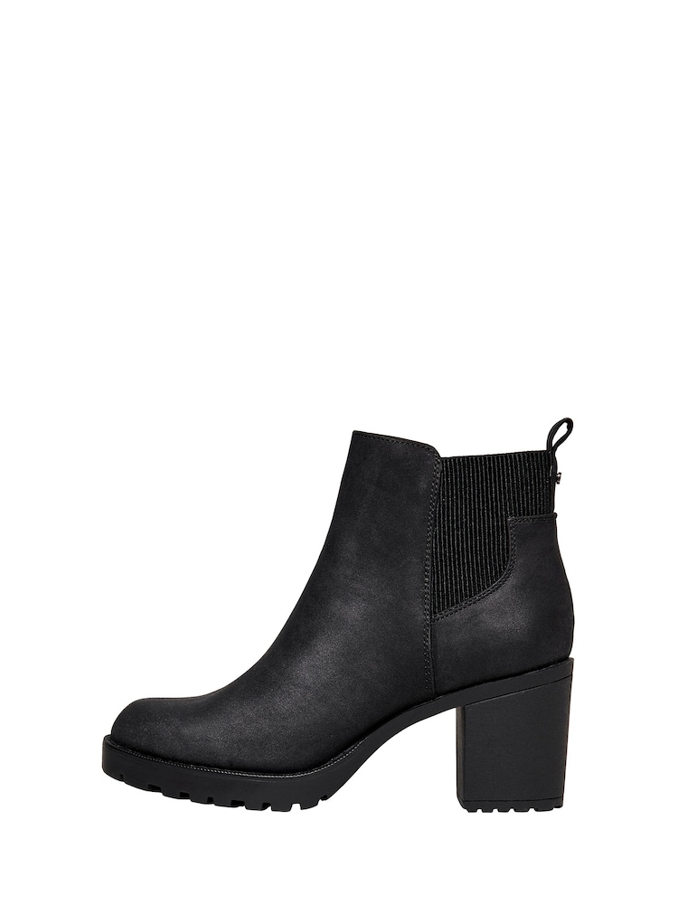 ONLY Black Heeled Ankle Boots - Image 1 of 5