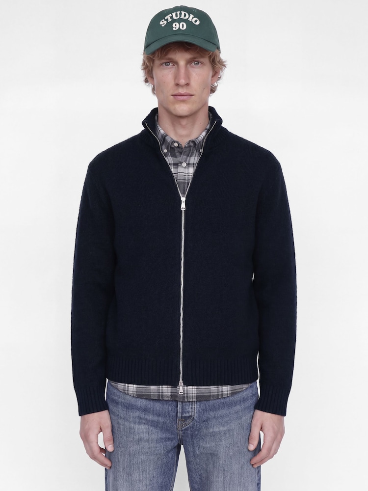 Jack & Jones קרדיגן סרוג עם צווארון גבוה ורוכסן - תמונה 1 מתוך 8 Jack & Jones קרדיגן סרוג עם צווארון גבוה ורוכסן - תמונה 1 מתוך 8