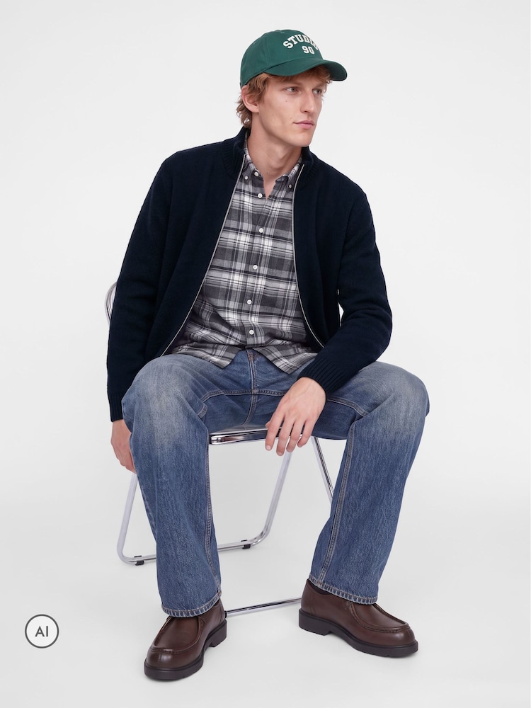 Jack & Jones קרדיגן סרוג עם צווארון גבוה ורוכסן - תמונה 2 מתוך 8 Jack & Jones קרדיגן סרוג עם צווארון גבוה ורוכסן - תמונה 2 מתוך 8