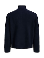Jack & Jones קרדיגן סרוג עם צווארון גבוה ורוכסן - תמונה 6 מתוך 8