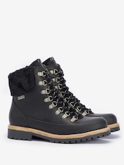 Barbour® Black Woodside Lace Up Leather Hiker Boots - Image 2 of 5
