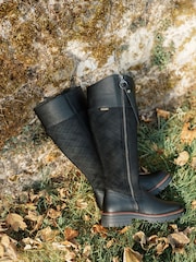 Barbour® Black Ingrid Tall Tassel Trim Boots - Image 1 of 6