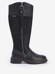 Barbour® Black Ingrid Tall Tassel Trim Boots - Image 2 of 6