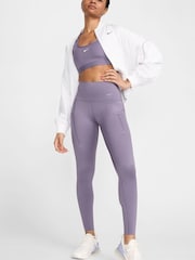Lila - Nike Premium Universa Lange Leggings mit hohem Bund, starkem Stützeffekt und Taschen - Bild 1 von 3
