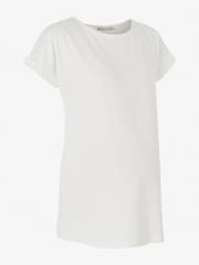 JoJo Maman Bébé White Boyfriend Cotton Maternity T-Shirt - Image 6 of 6