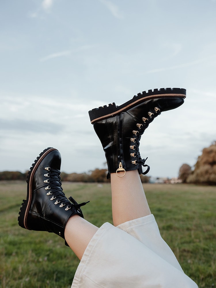 Barbour® Black Blake Hiker Leather Boots - Image 1 of 6