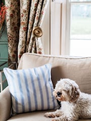 Avalon Home Mid Blue Stripe Cushion Cover - Image 1 of 6