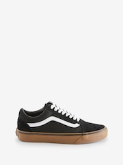 Vans Womens Old Skool Gum Sole Trainers - Image 1 of 5