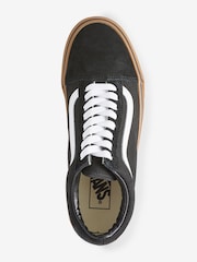 Vans Womens Old Skool Gum Sole Trainers - Image 3 of 5