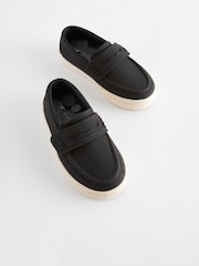 Black Standard Fit (F) Penny Loafers - Image 1 of 6