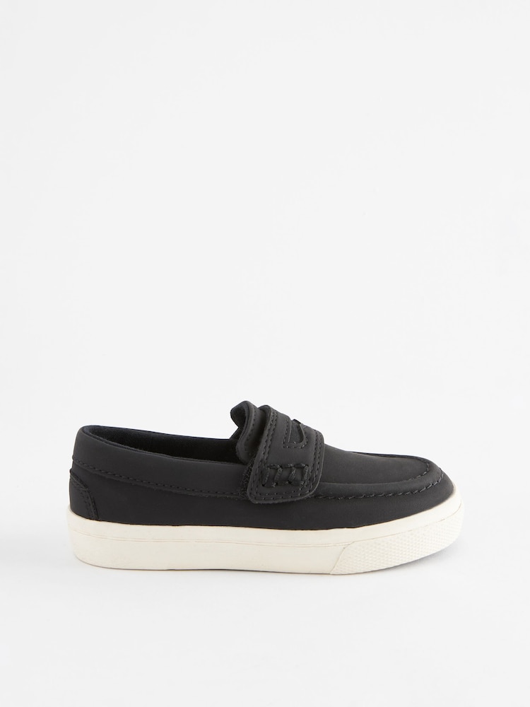 Black Standard Fit (F) Penny Loafers - Image 2 of 6 Black Standard Fit (F) Penny Loafers - Image 2 of 6