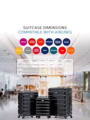 Set Of 2 Large Check-In & Small Carry-On Hardcase Travel Suitcase - Image 3 of 7