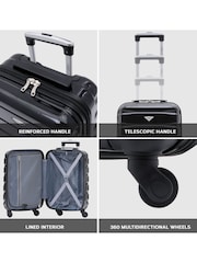 Set Of 2 Large Check-In & Small Carry-On Hardcase Travel Suitcase - Image 7 of 7