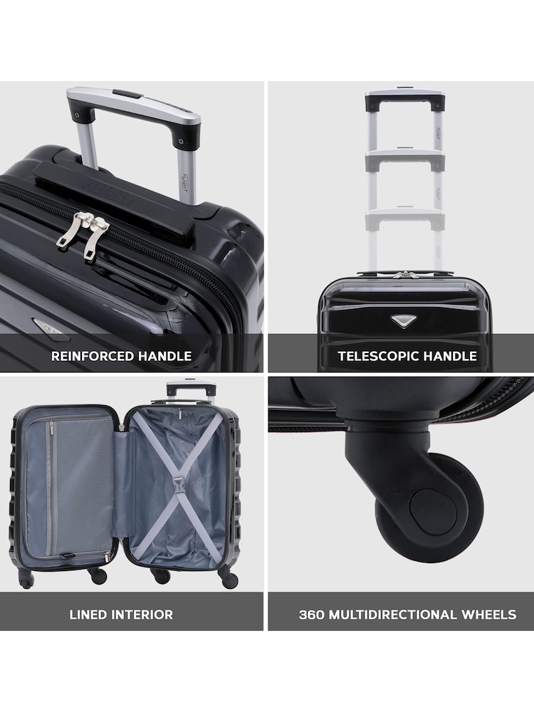 Set Of 2 Large Check-In & Small Carry-On Hardcase Travel Suitcase - Image 7 of 7