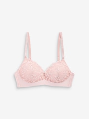 Light Pink Pad Non Wire Comfort Lace Bra - Image 6 of 7