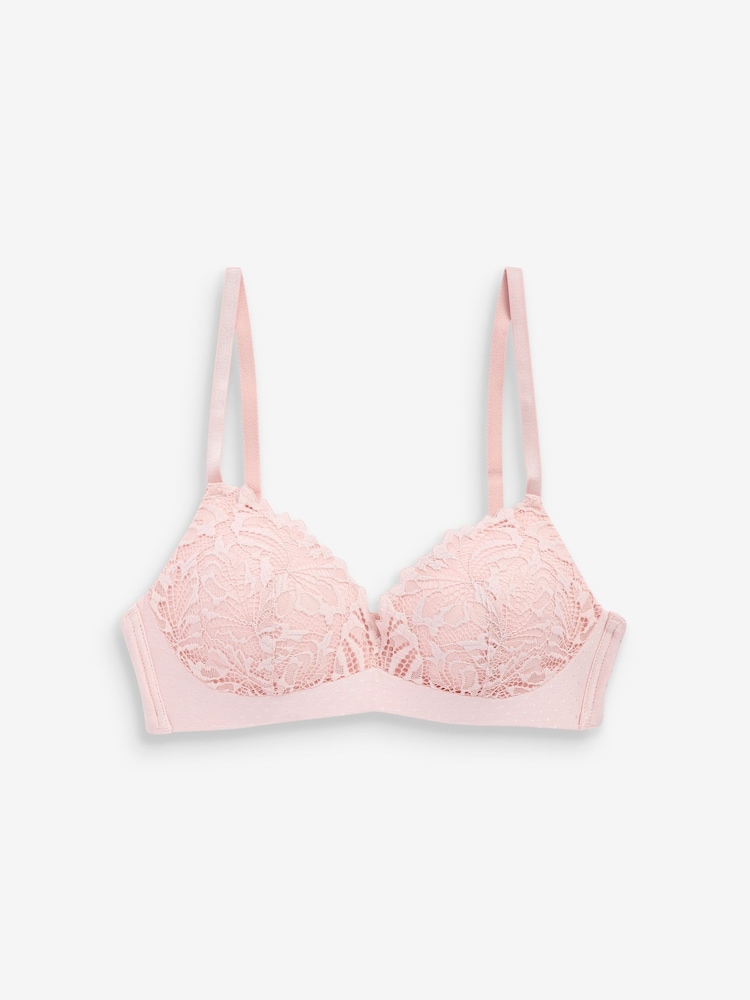 Rose clair - Soutien-gorge AE Ultimate Comfort en dentelle - Image 6 of 7