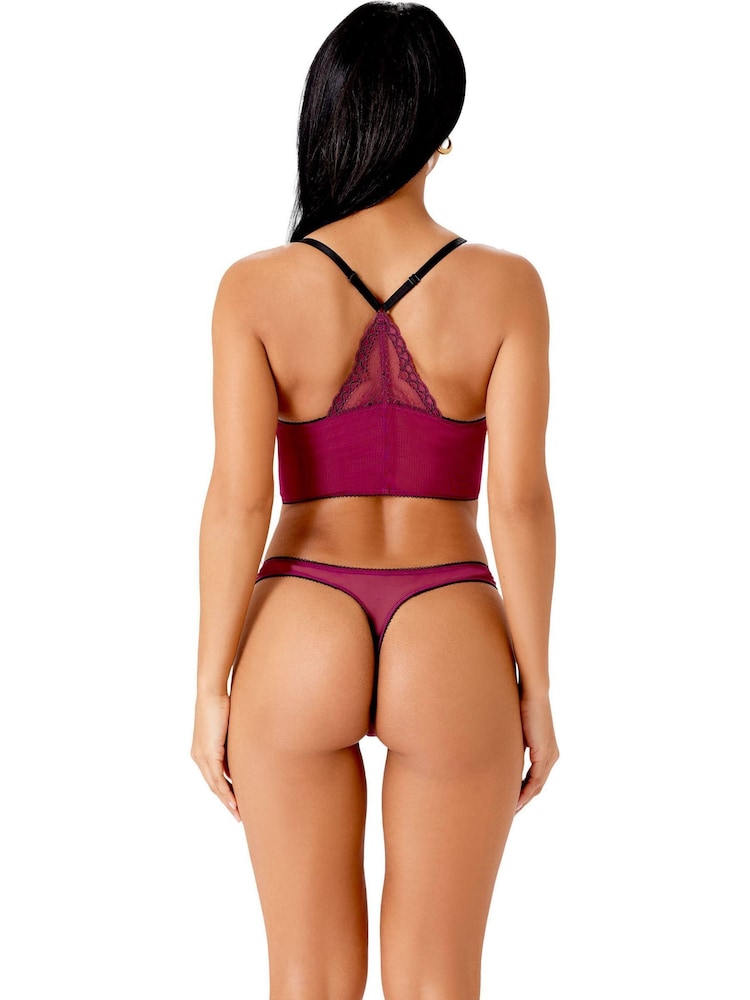 Gossard Superboost Bralette aus Spitze mit tiefem V-Ausschnitt, Lila - Bild 2 von 11 Gossard Superboost Bralette aus Spitze mit tiefem V-Ausschnitt, Lila - Bild 2 von 11