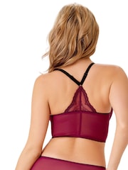 Gossard Superboost Bralette aus Spitze mit tiefem V-Ausschnitt, Lila - Bild 7 von 11