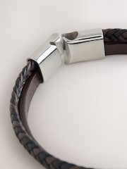 DCK Mens Brown Genuine Leather Bracelet - Image 3 of 3