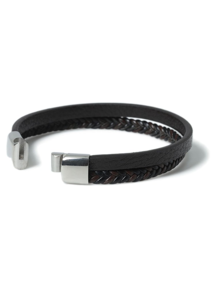Brown Genuine Leather Bracelet - Image 5 of 5