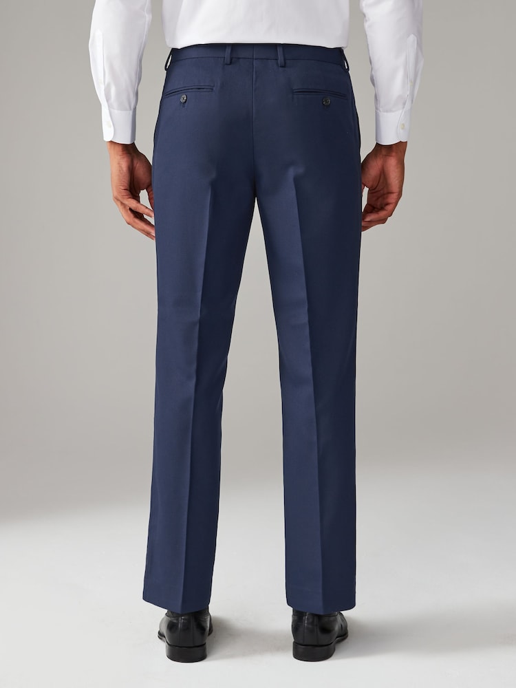 bleu vif - Ajustement régulier - Pantalon de costume texturé - Image 3 of 9