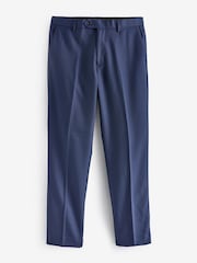 Bright Blue Regular Fit Textured Suit Trousers - Image 6 of 9