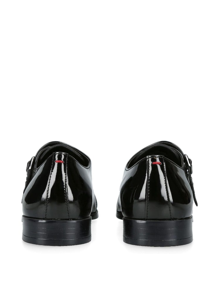KG Kurt Geiger Black Cruz Patent Monk Shoes - Slika 4 iz 4