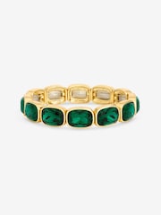 Mood Gold Plated And Emerald Stretch Bracelet - Image 3 of 3