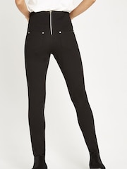 Apricot Black Zip Detail Ponte Trousers - Image 2 of 5