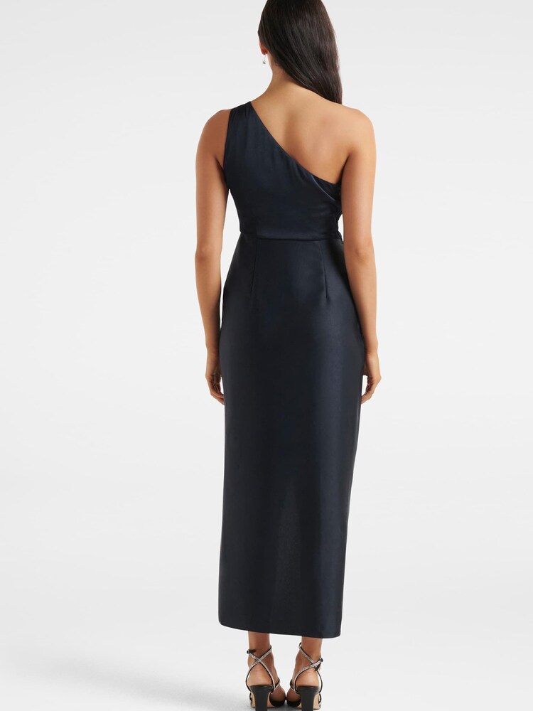 Forever New Blue Melissa One Shoulder Satin Dress - Image 2 of 4
