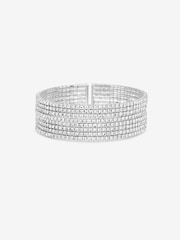 Mood Silver Crystal Cuff Bracelet - Image 2 of 2