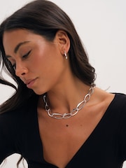 Mood Silver Plated Large Link Chain Necklace - Image 2 of 3