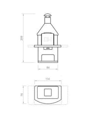 Callow Multi Garden Mussalla Masonry BBQ with Built in Rotisserie - Image 4 of 4