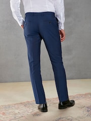 Bright Blue Slim Signature Tollegno Wool Suit: Trousers - Image 5 of 6