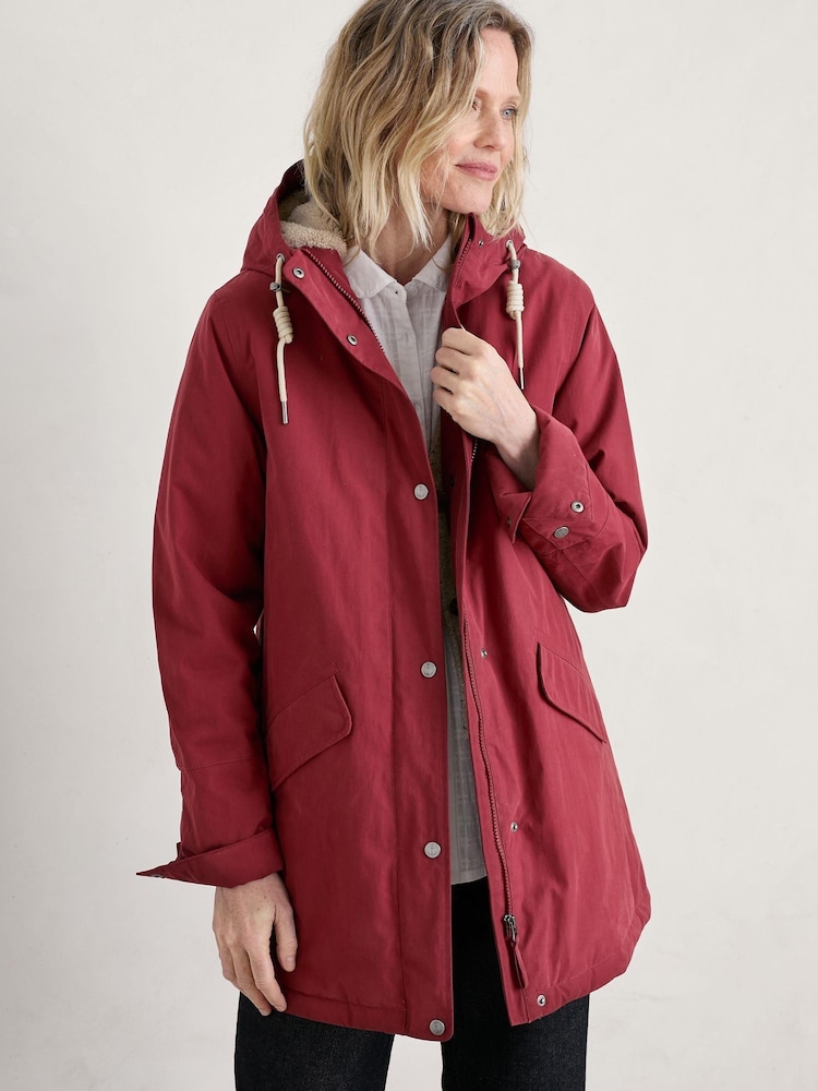 Seasalt Cornwall Red River Sea Waterproof Coat - Image 1 of 5 Seasalt Cornwall Red River Sea Waterproof Coat - Image 1 of 5