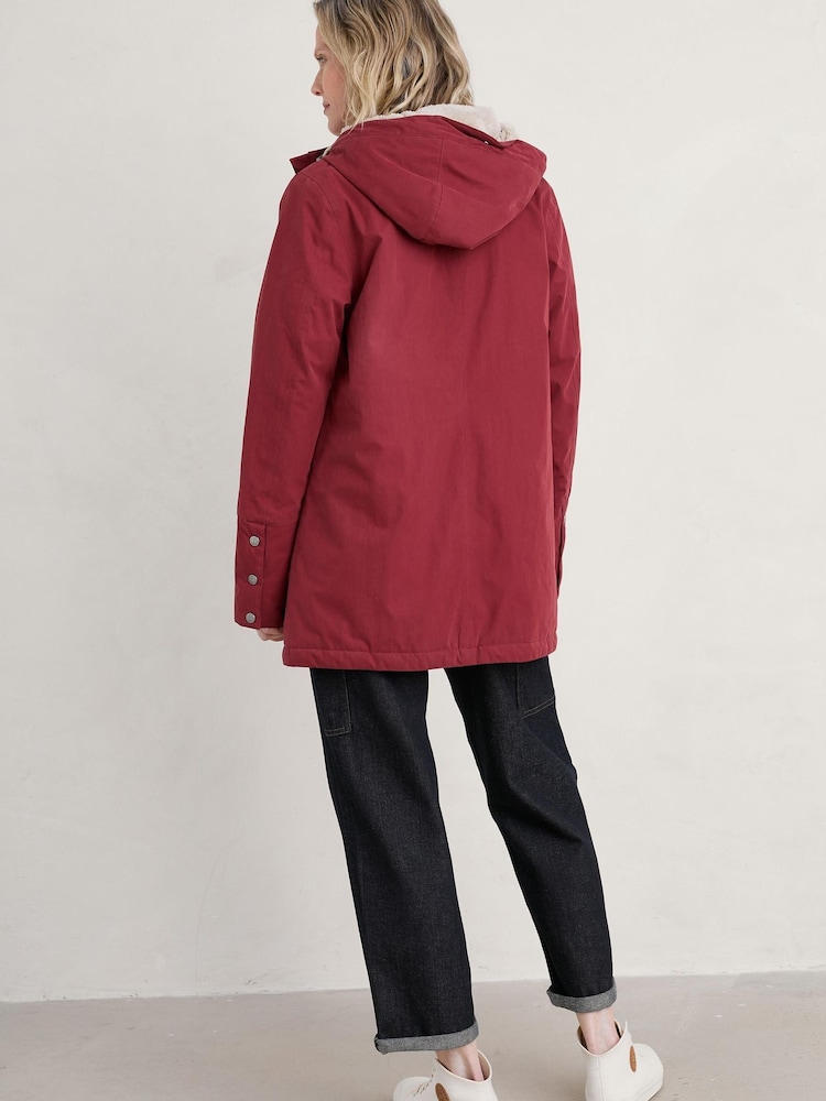 Seasalt Cornwall Red River Sea Waterproof Coat - Image 2 of 5 Seasalt Cornwall Red River Sea Waterproof Coat - Image 2 of 5