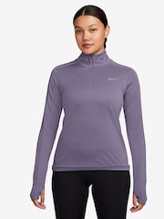 Пурпурный - Топ для бега с короткой молнией Nike Dri-FIT Pacer - Изображение 1 из 9