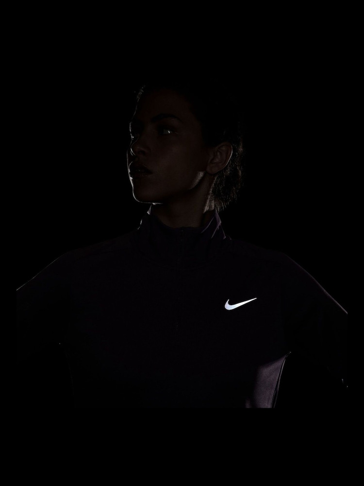 Пурпурный - Топ для бега с короткой молнией Nike Dri-FIT Pacer - Изображение 9 из 9