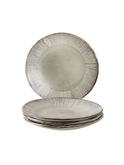 Dutch Rose Ecru Cream Set of 4 Dinner Plates Set of 4 Dinner Plates - Image 3 of 4