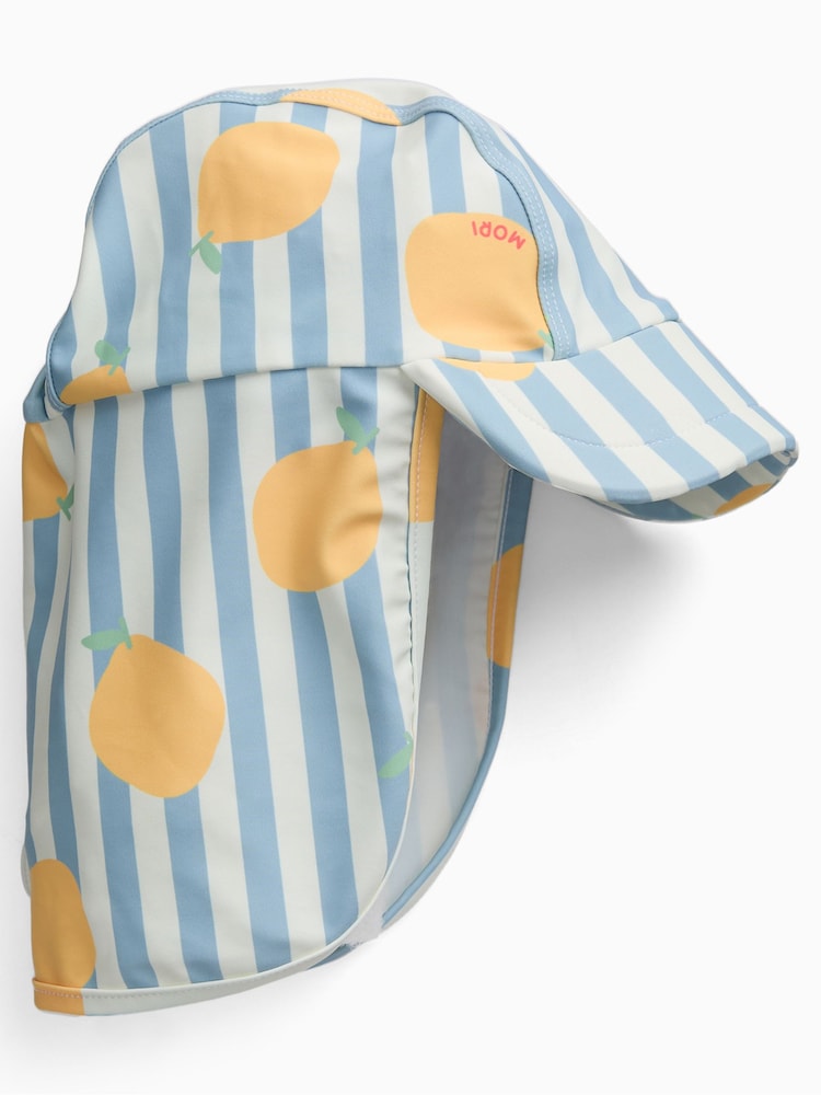 MORI Blue Lemon Stripe Sunsafe Swim Hat - Image 1 of 2