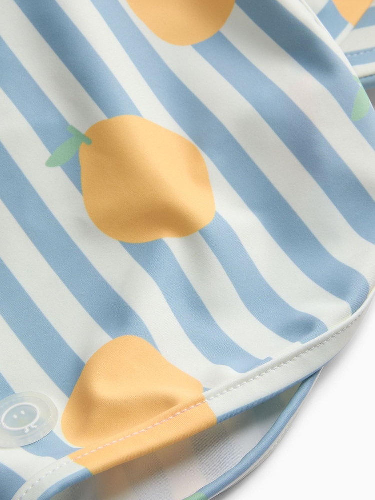 MORI Blue Lemon Stripe Sunsafe Swim Hat - Image 2 of 2