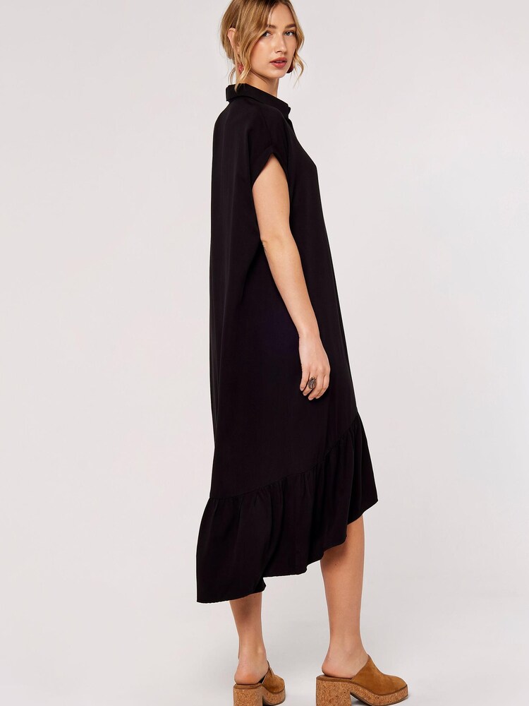 Apricot Black Boxy Tiered Hem Maxi Dress - Image 2 of 4