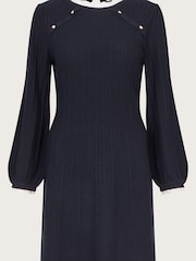 Monsoon Blue Lace Trim Swing Dress - Image 5 of 5
